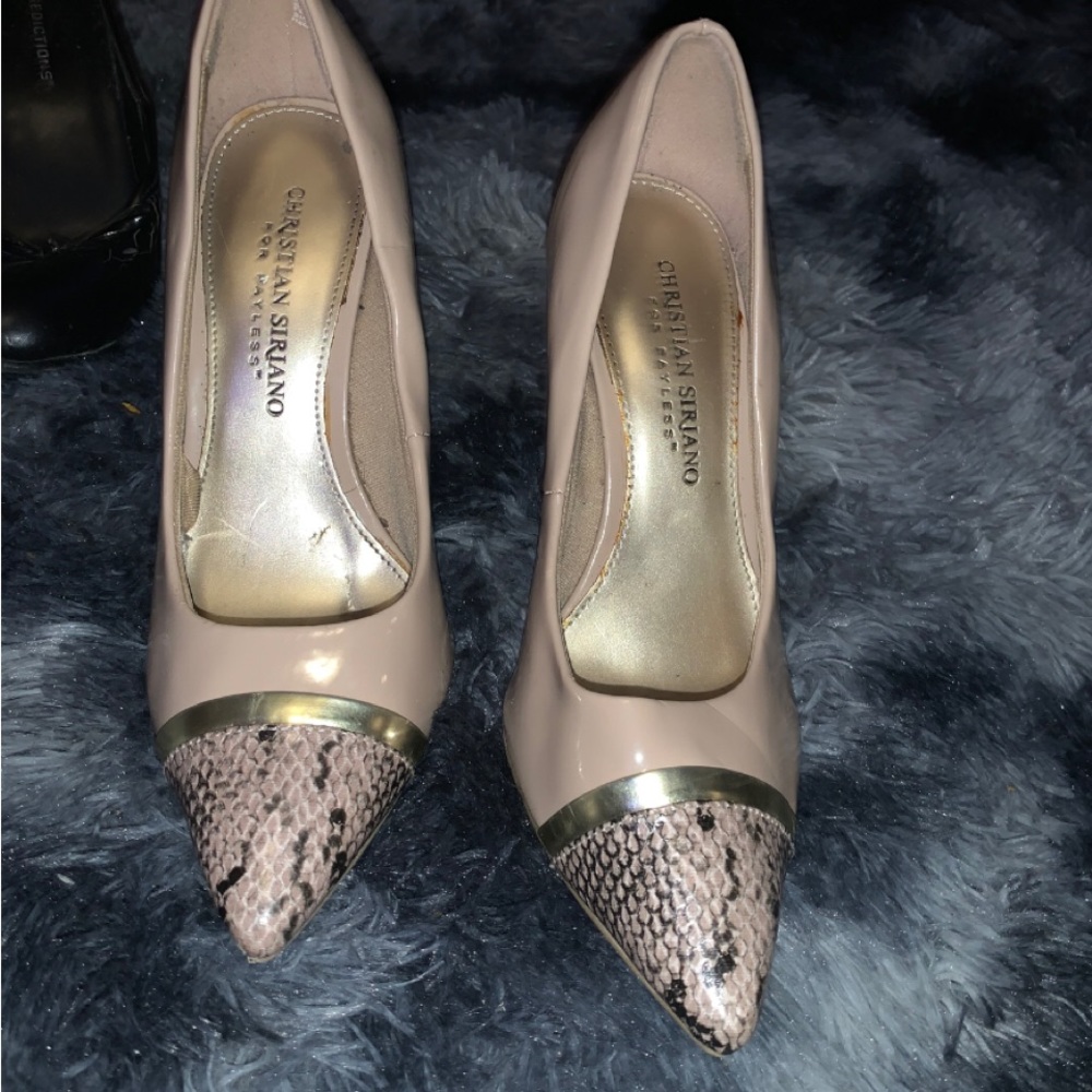 Christian siriano snake heels